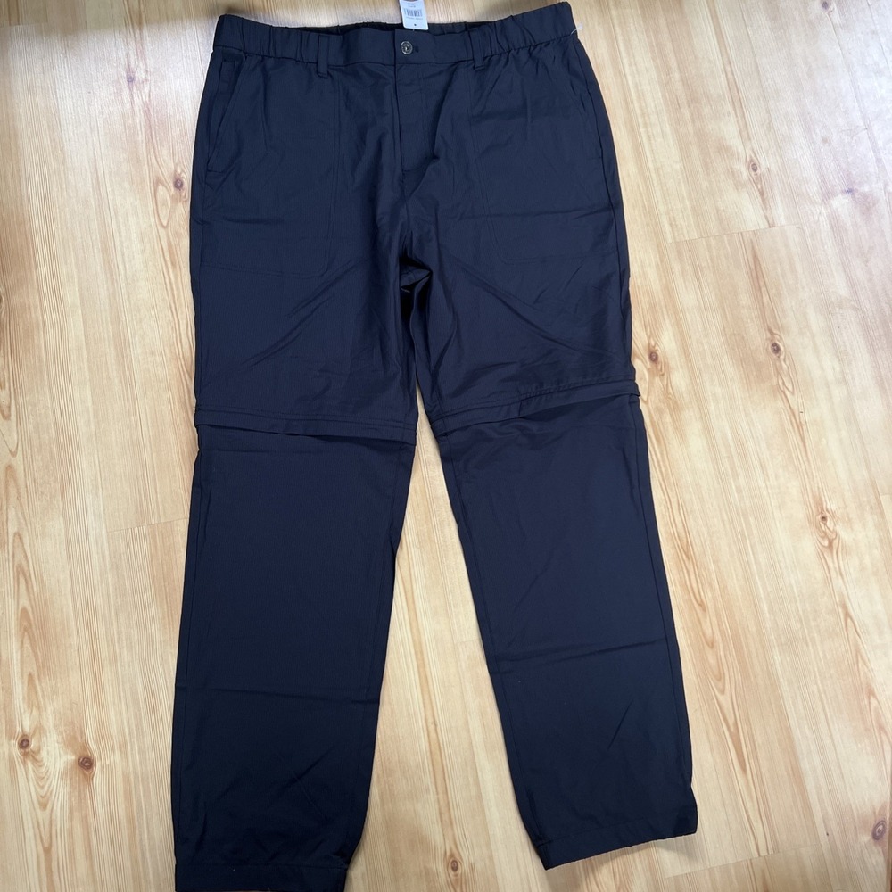 GERRY Convertible Relaxed Fit Pants Black Size 38 W 32 L‎ NWT Mens